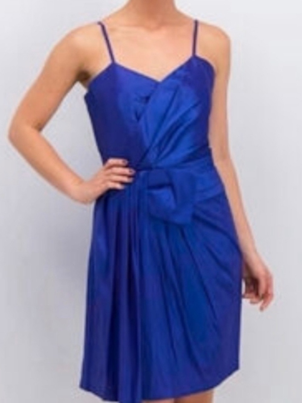 Calvin Klein Metallic Blue Dress Size 2 EUC